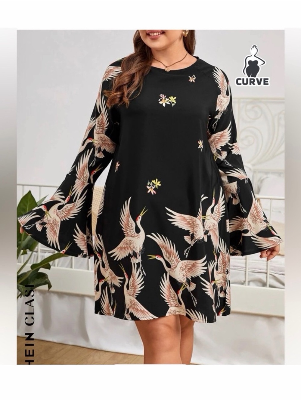 Beautiful crane dress
